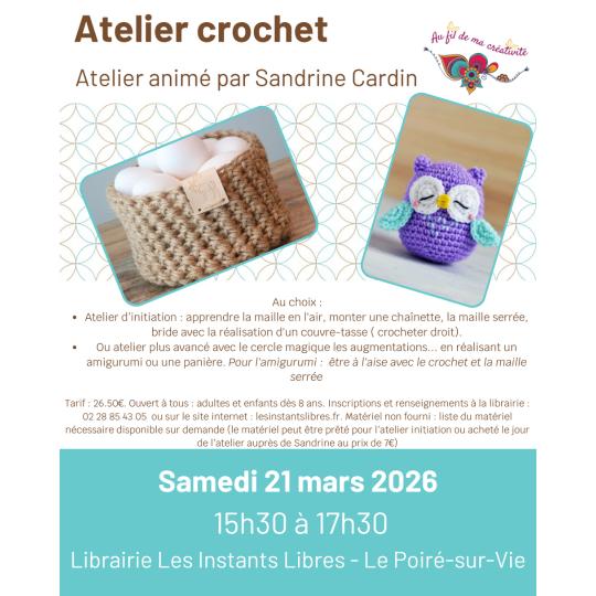 Atelier initiation crochet