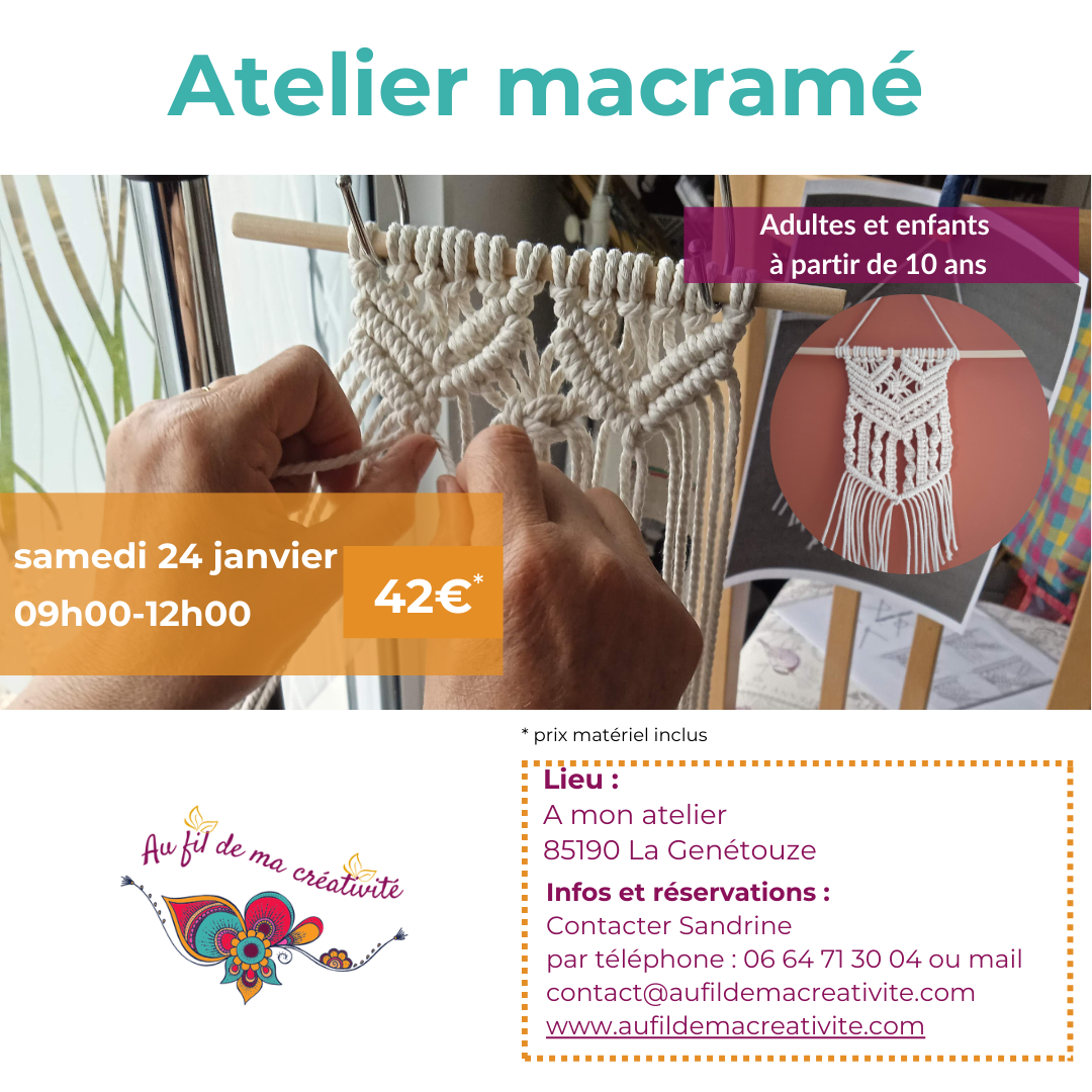 Atelier macramé – La Roche-sur-Yon